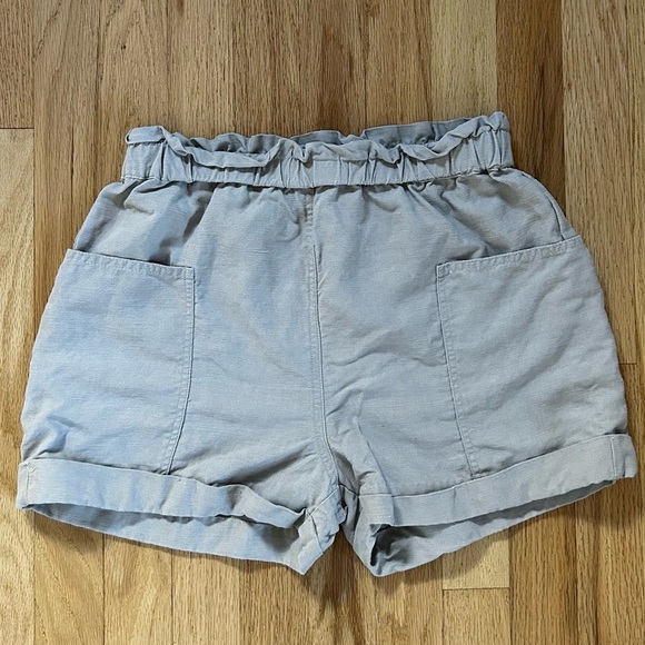 ARITZIA wilfred free harulia short high waisted paperbag linen blend gray size S - Picture 2 of 10